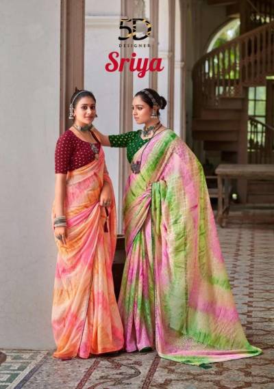 Sriya By 5D Designer Fancy Chiffon Saree Collection